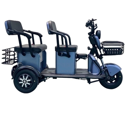 500W Passenger Electric Vehicle Elderly Tricycle with 15-20° Grade Ability and Energy