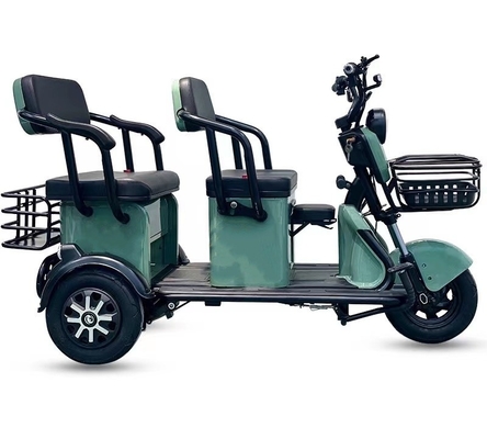 500W Passenger Electric Vehicle Elderly Tricycle with 15-20° Grade Ability and Energy