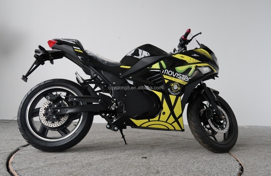 3000W Electric Motorcycle with Powerful Racing Sports Lithium Battery and Disc Brake