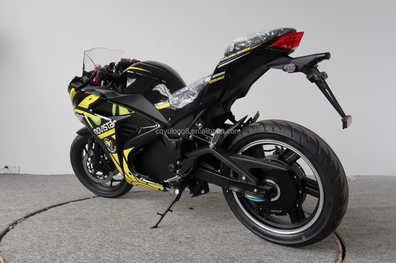 3000W Electric Motorcycle with Powerful Racing Sports Lithium Battery and Disc Brake