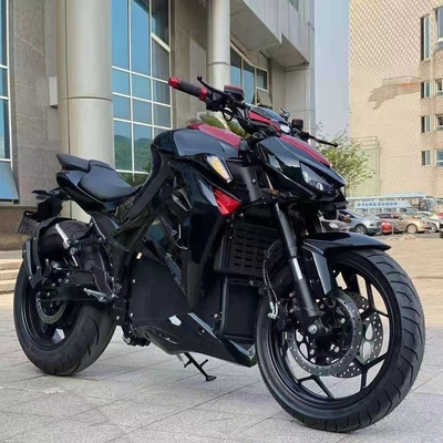Hot 72V 3000W EEC Electric Motorcycles with Brush Motor and 110/70-17 Front Tire