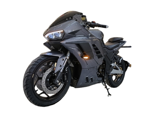 Powerful 72V 3000W Mid Motor Lithium Battery Electric Racing Motorcycle with 12inch Tire