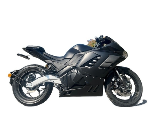 Powerful 72V 3000W Mid Motor Lithium Battery Electric Racing Motorcycle with 12inch Tire