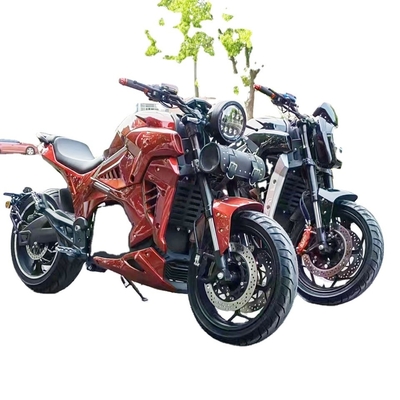 Customized 72v 3000W 5000W Electric Racing Motorcycle with Disc Brake and Water Cooling