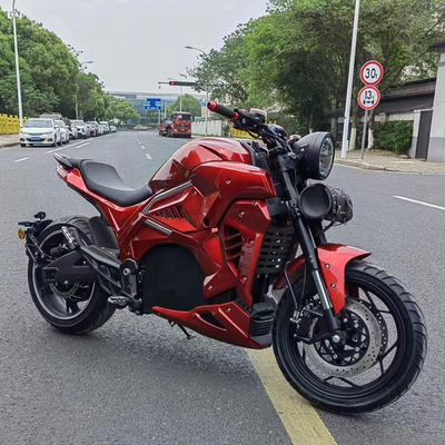 Customized 72v 3000W 5000W Electric Racing Motorcycle with Disc Brake and Water Cooling